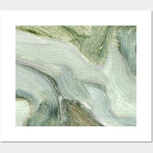 Mint Green Abstract Art Posters and Art